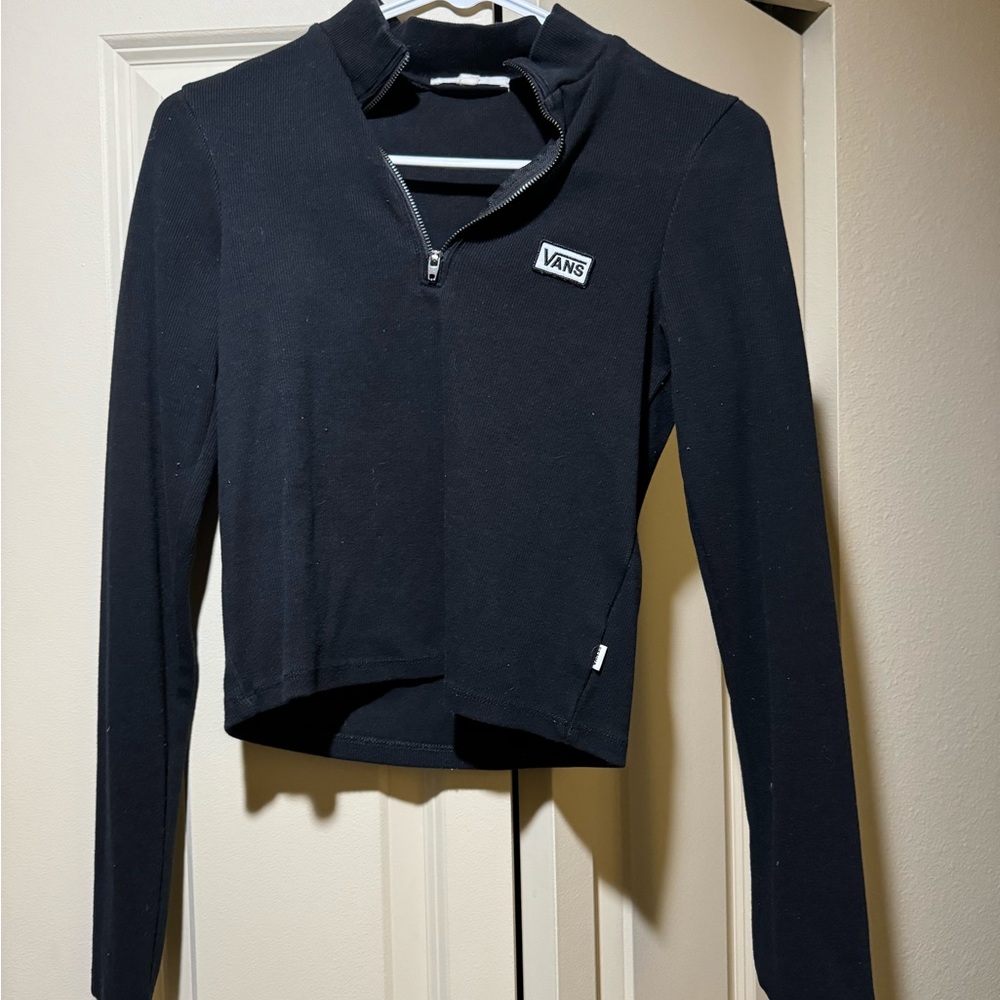 Vans Black Long Sleeve Zip-Up
